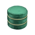 thumbnail image 3 of Estuche de terciopelo Yinane para pendientes y joyas Organizador de 2 capas verde, 3 of 8