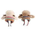thumbnail image 2 of Guardurnaity Sombrero de asta de ciervo Deformable 2 en 1, interruptor entre sombreros y bolso con estilo, sombrero de asta de Navidad, Sombreros beige M (56-58 cm), 2 of 6