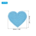 thumbnail image 2 of Uxcell 1.65'' x 1.42'' Iron-on Hot Melt Adhesive Patches Sew Embroidered Patches 10 Pcs Sky Blue, 2 of 7