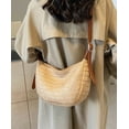 thumbnail image 3 of Womens Straw Shoulder Crossbody Bag Handbag Rattan Woven Dumpling Hobo Bag Summer Beach Top Handle Purse Vacation, 3 of 7