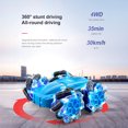 thumbnail image 3 of 4WD Doble cara Drift RC Car 2.4GHz Control remoto Off-Road Toys (Azul), 3 of 6