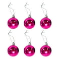 thumbnail image 2 of Hvmvliv Christmas Tree Ornaments (6pcs-8cm) Christmas Ball Ornaments Plastic Shatterproof Christmas Decorations Xmas Tree Wedding Party Decorations Pink, 2 of 2