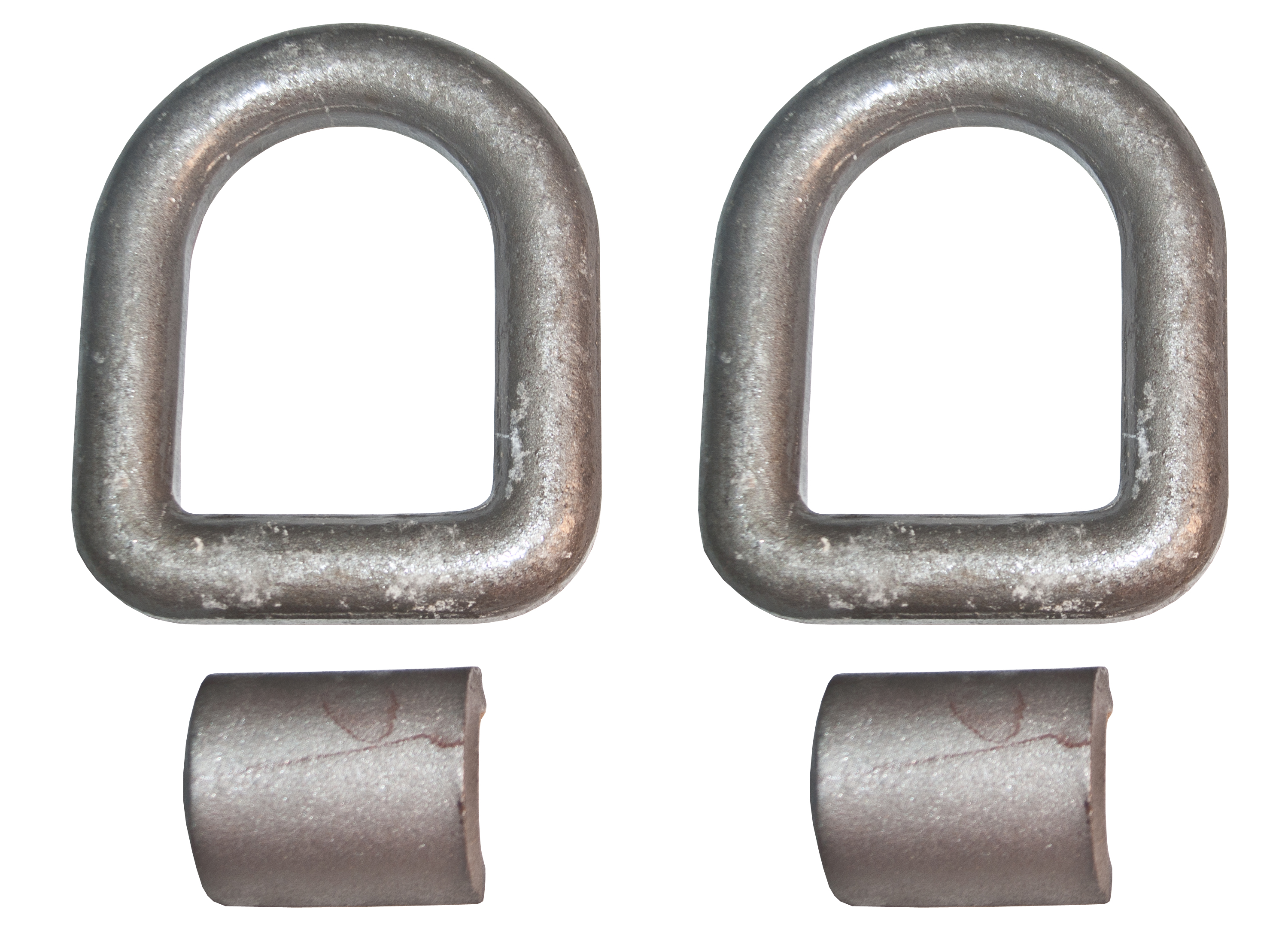 (2) 1" Weldon Weld On DRing D Rings 15000 LBS.