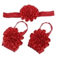 thumbnail image 4 of Chiffon Baby Girls Diadema Banda para El Cabello Elástica Suave Accesorios para El Cabello - Rojo CUTICAT prendas de vestir, 4 of 7