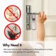 thumbnail image 2 of (2 Pack) Door Lever Lock,Baby Proofing Door Handle Lock,Childproofing Door Knob Lock Easy to Install and no Tools Need or Drill Easy to Remove, 2 of 5