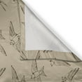 thumbnail image 3 of Ambesonne Nature Kitchen Curtains, Swallow House Martin Birds, 55"x30", Pale Sepia and Taupe, 3 of 3