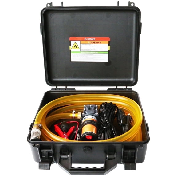 Steauty 12V 75W 110 GPH Fuel Transfer Pump, for Gasoline and Diesel, Cars, Trucks, Boats