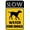 Color 3707, variant on Slow Watch For Dogs Sign Slow Down Dogs at Play Signs Metal Reflective Rust Aluminum Weatherproof Fade Resistant UV Protected Durable Ink Easy Mounting Indoor Outdoor Use 12×16 inch