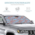 thumbnail image 2 of Wukai Flamingo Car Windshield Sunshade - Cool Reflective Sun Blocker for Small Sedans and Mini SUVs-Medium, 2 of 7