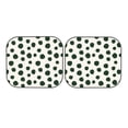 thumbnail image 7 of Haiem Abstract Green Polka Dot Car Windshield Sun Shade (2 Pieces) Foldable Windshield Sun Shade Car Accessories for Truck SUV Pickup-Small, 7 of 7