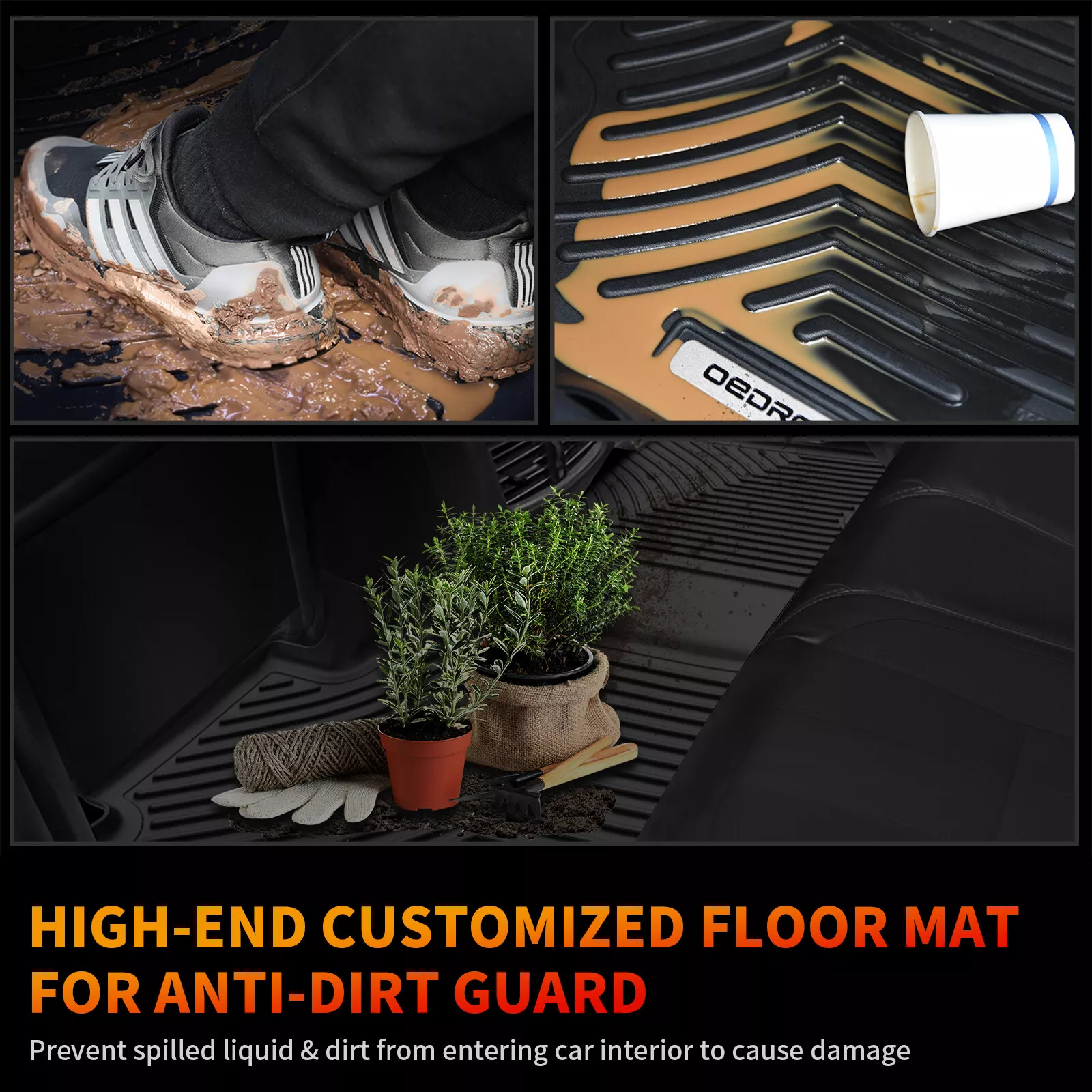RVNI Floor Mats for 2019-2023 Chevy/GMC Silverado/Sierra Double Cab Bench