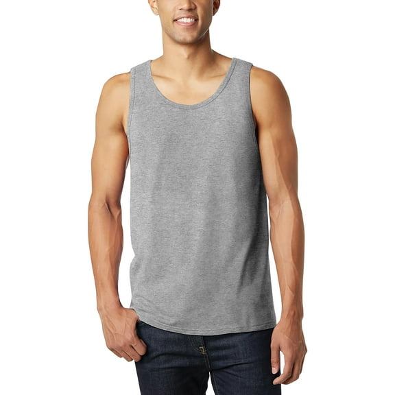 Hat and Beyond Mens Two-Tone Tank-Top Light Cotton Running Workout Undershirt