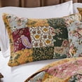 thumbnail image 2 of Greenland Home Fashions Antique Chic 100% Cotton Authentic Patchwork Quilt Set, 3-Piece Full/Queen, 2 of 8