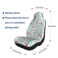 thumbnail image 4 of Naloa Butterflies Car Seat Covers 2PCs Front Car Seat Covers Universal fit for Most Cars SUVs and Trucks - 1, 4 of 5