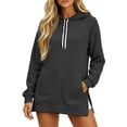 thumbnail image 3 of jiaxiM Womens Warmy Sweatshirt Oversized Hoodie Dress with Pockets Shirt Dresses for Women 2026 Women's Fashion Hoodies Lightweight Hoodies for Women, 3 of 5