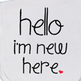 thumbnail image 3 of Inktastic Hello, I'm New Here. Baby Burp Cloth, 3 of 3