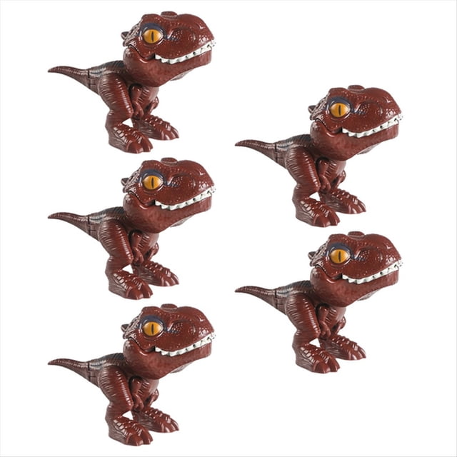 Juguetes para Morder los Dedos con Forma Huevo Dinosaurio para Niños, Simulación Tiranosaurio, Dinosaurio Tiranosaurio, Juguetes Divertidos para Niños, Color Marrón Oscuro