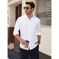 thumbnail image 6 of sogami Men's Stain Sheild Dress Shirts Long Sleeve Stretch Button Down Shirt Business Casual Shirt, 6 of 8