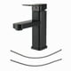 thumbnail image 1 of Single Lever Matte Black Faucet for Bathroom Basin, Mixer Tap for Sinks, Durable and Stylish Waterfall Spout Design, 1 of 5