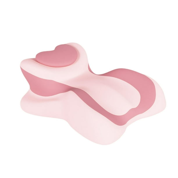 Almohada cervical de espuma viscoelástica moderna con forma de cuña para apartamento, oficina y dormitorio. rosa