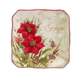 thumbnail image 4 of Certified International Set of 4 Winter's Medley Christmas Canape Plates 5.75", 4 of 5