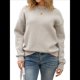 thumbnail image 1 of Suéter de Punto de Larga con Cuello Redondo y Lazo para Mujer, Sin Espalda Gris L, 1 of 10
