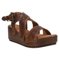 thumbnail image 2 of Roper Footwear Womens  Tan Tooled Leather Wedge, 2 of 5