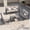 Beige, variant on ELPOSUN Aluminum Outdoor Patio Furniture Set 6 Pcs Sectional Sofa Patio Conversation Set - Beige