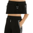 thumbnail image 6 of Tyhengta Mens Shorts Casual Drawstring Zipper Pockets Elastic Waist DK2081/Black 32, 6 of 8