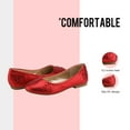 thumbnail image 4 of DREAM PAIRS Nina-100 Girls Dress Shoes Classic Ballet Flats, 4 of 5
