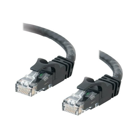 C2G Cat6 Booted Unshielded (UTP) Network Patch Cable - Patch cable - RJ-45 (M) to RJ-45 (M) - 50 cm - UTP - CAT 6 - molded, snagless, stranded - black