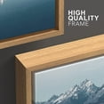 thumbnail image 4 of wall26 Framed Canvas Print Wall Art Set Duotone Mountain Range Reflection Nature Wilderness Photography Realism Rustic Landscape Colorful Cool for Living Room, Bedroom, Office - 16"x24"x3 N, 4 of 5