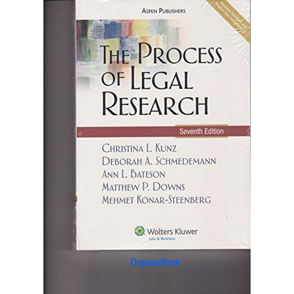 Pre-Owned The Process of Legal Research (Paperback) 0735569770 9780735569775