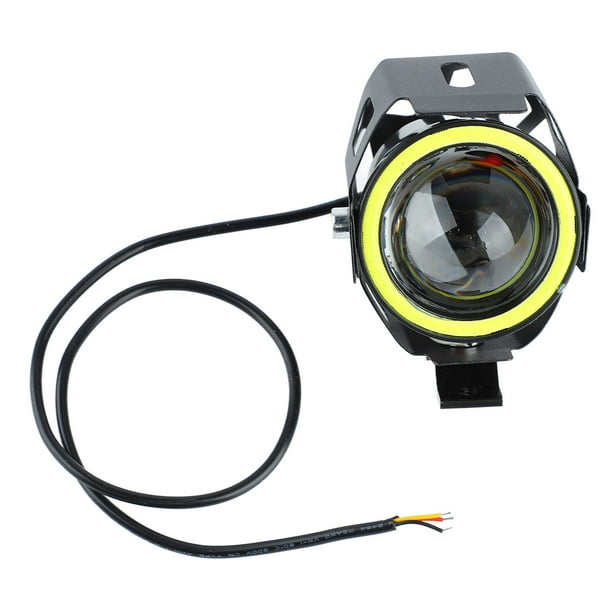 Lente de proyector, faro LED para motocicleta, luz de extraposición delantera, anillo de luz de ojo de Ángel