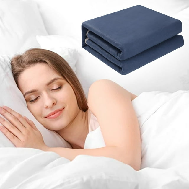 Throw Blanket Heated Blanket Throw Heated Blanket 120W With 2 Heat Settings (25°C 50°C) Soft Flannel Heating Throw Fast Heating & Overheat Machine Washable Heated Blanket For Bed Sofa