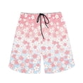thumbnail image 3 of Binienty Men's Board Shorts Swim Trunks With Gradient Cherry Blossom Pattern - Quick Dry for Summer Beach Vacations and Water Sports, 3 of 10