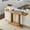 Oak, variant on Alaterre Furniture Pismo Solid Wood Console Table - 56 Inch Modern Farmhouse Entryway Table, Brown