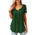 thumbnail image 1 of T-Shirt Ample pour Femmes Manches Courtes Hauts Décontractés Blouse Tee, 1 of 2