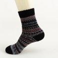 thumbnail image 5 of Shldybc Women's Winter Socks 5 Pack Womens Socks Vintage Winter Soft Warm Cold Knit Wool Socks Christmas Gifts, 5 of 9