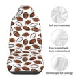 thumbnail image 5 of Pofeuu Football Print Automotive Car Seat Covers Flat Cloth Full Set Seat Covers,Car Seat Covers front seats for Cars Trucks and SUVs(Two packs), 5 of 7