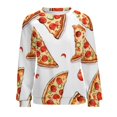 thumbnail image 7 of Fun Pizza Mom Sweatshirt For Women Long Sleeve Pullover, 7 of 7
