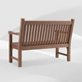 Efurden 2Person Poly Lumber Patio Bench, AllWeather Outdoor Furniture for Porch and Park