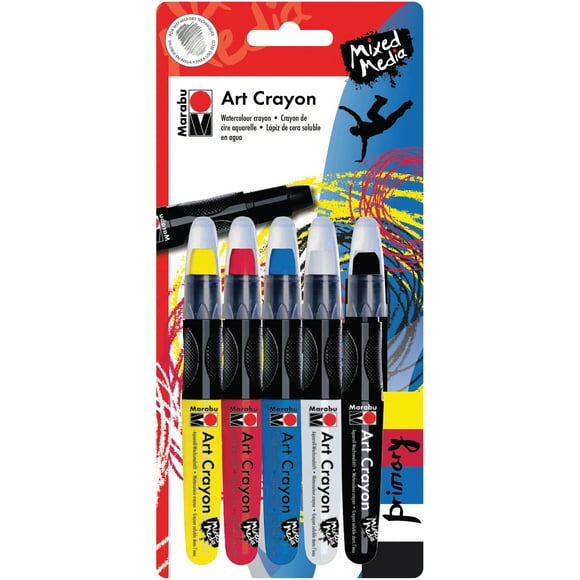 Marabu Set de Crayons Art Créatif 5/Pkg-Primary