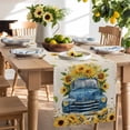 thumbnail image 2 of Table Runner 72 Inches Long for Kitchen Dining, Sunflower Dresser Scarf Farmhouse, Dining Table Decorations for Wedding/Parties, Watercolor Summer Floral Truck Vintage 16 x 72 In, 2 of 9