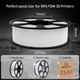thumbnail image 2 of GEEETECH Silver PETG Filament 3D Printer Filament 1.75mm PETG Silver 1Kg (2.2lbs), PETG 3D Printing, 2 of 8