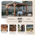 thumbnail image 4 of Backyard Discovery Gazebo à toit incliné Arcadia 12' x 9,5', 4 of 9