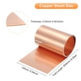 thumbnail image 2 of Rollo de Hoja de Cobre Uxcell 2500mm x 100mm x 0.03mm, 99.9% Cobre Puro, Tira de Cobre, Placa de Metal para Proyectos de Electricidad DIY, 2 of 6