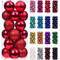 thumbnail image 2 of 24/36 piezas de bolas de Navidad, adornos para árbol de Navidad, colgantes, decoración navideña 2023, adornos navideños, regalos de Navidad 2024, 2 of 5