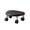 Black, variant on Guodhu Rolling Low Stool with Wheels, Padded Polyurethane Leather Seat for Cleaning and Home Use, Mobile Mechanics Creeper for Garage Workshop(Blue)