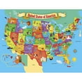 thumbnail image 3 of MasterPieces 60 Piece Jigsaw Puzzle for Kids - USA Map - 16.5"x12.8", 3 of 5